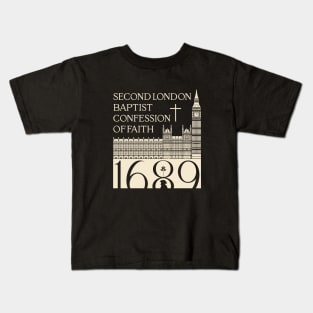 Reformed christian art. Second London Baptist Confession of Faith - 1689. Kids T-Shirt